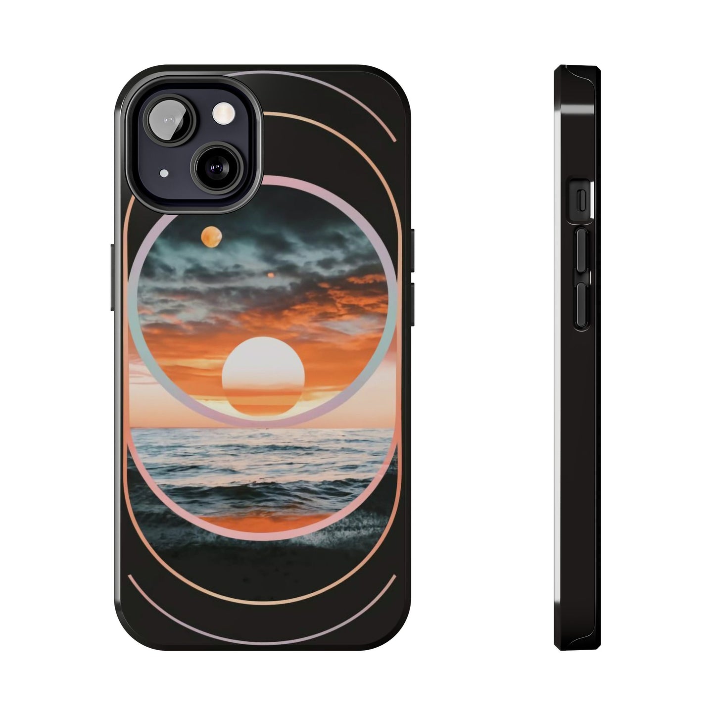 Fusion Sunset Abstract Art Tough Phone Case