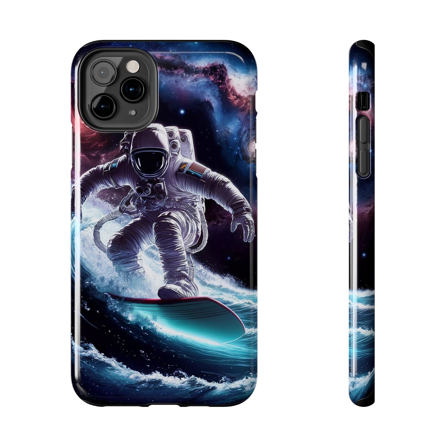 Galactic Wave Rider Astronaut Tough Phone Case