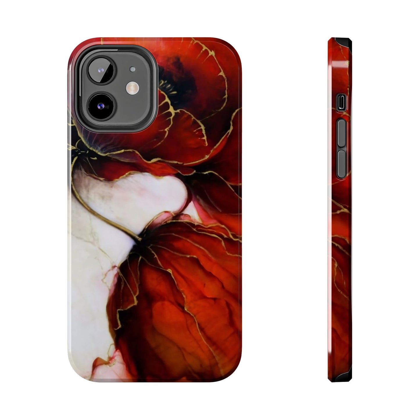 Ethereal Blossom Alcohol Ink Tough Phone Case