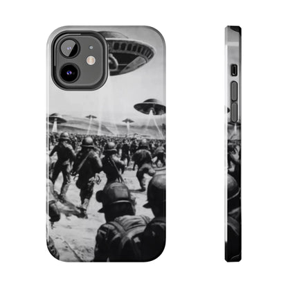 RetroWar UFO Encounter Tough Phone Case