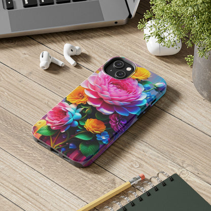 Vibrant Floral Splendor Tough Phone Case