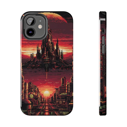 PixelVista Futuristic City Tough Phone Case