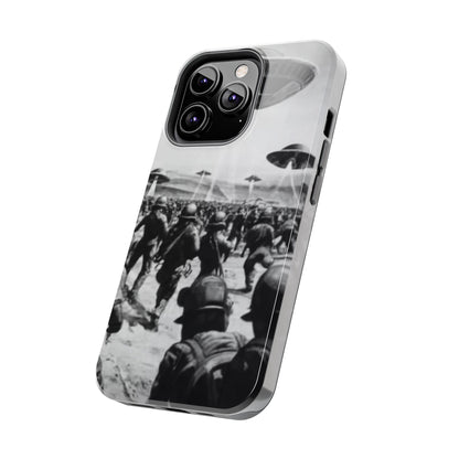 RetroWar UFO Encounter Tough Phone Case