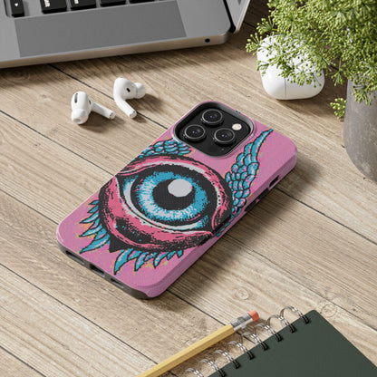 Halftone Horizon Eyeball iPhone Case