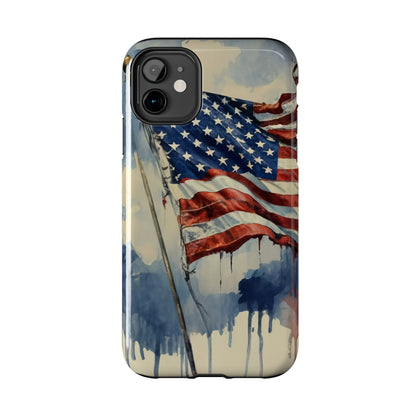 Tattered Glory American Flag Tough Phone Case