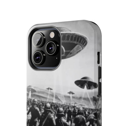 RetroWar UFO Encounter Tough Phone Case
