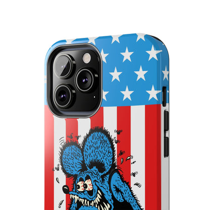 Red, White and Fink - Tough Phone Case