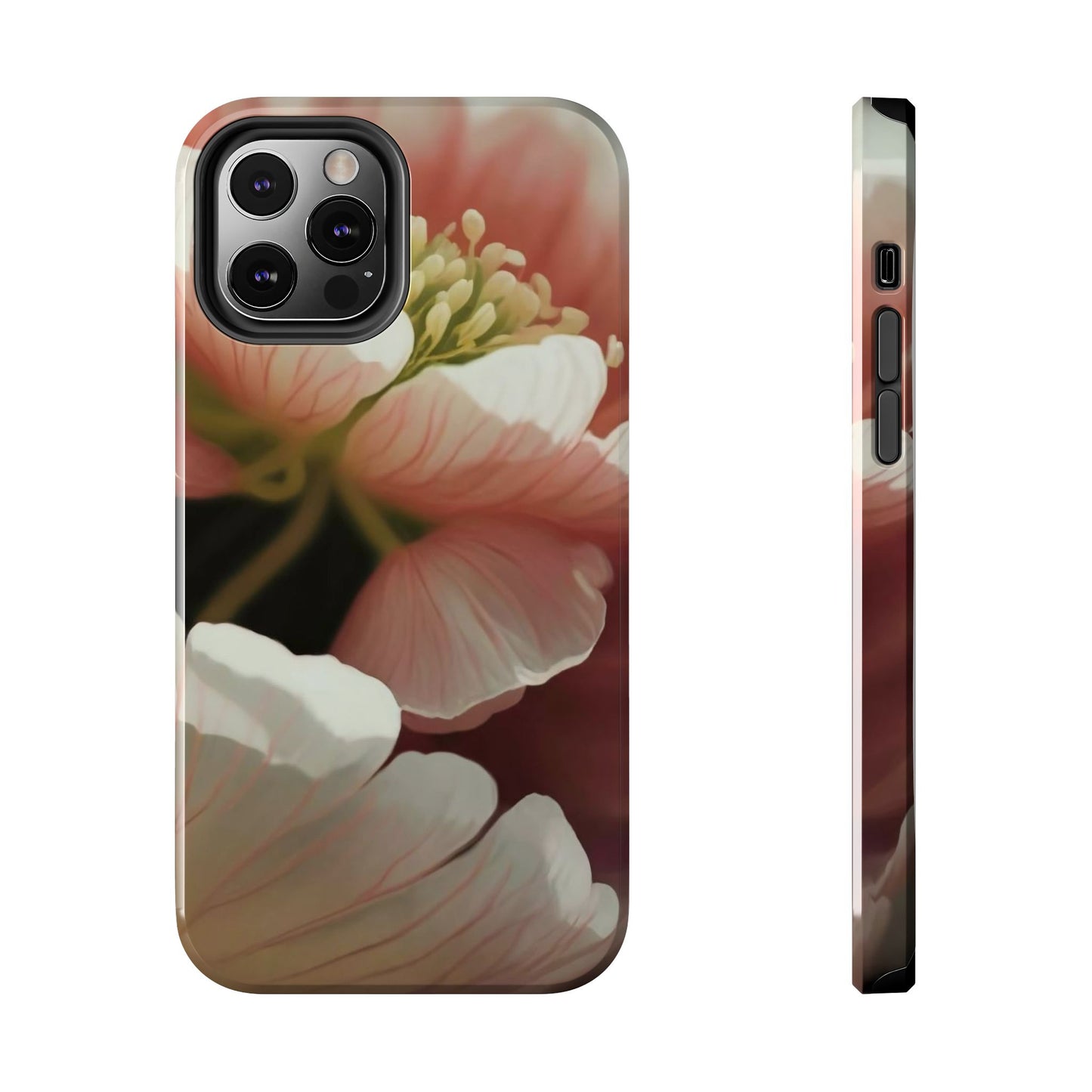 Pink Petal Watercolor Bloom Tough Phone Case