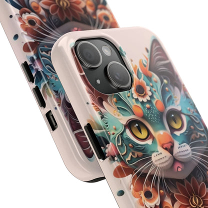 Floral Feline Armor Case