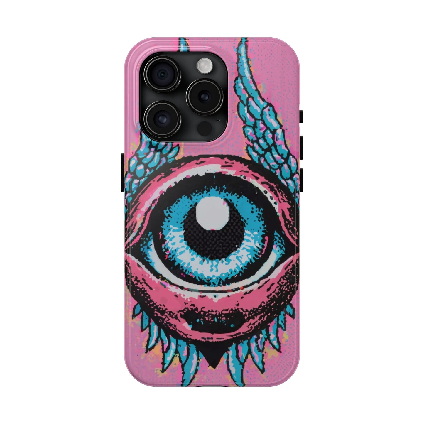 Halftone Horizon Eyeball iPhone Case