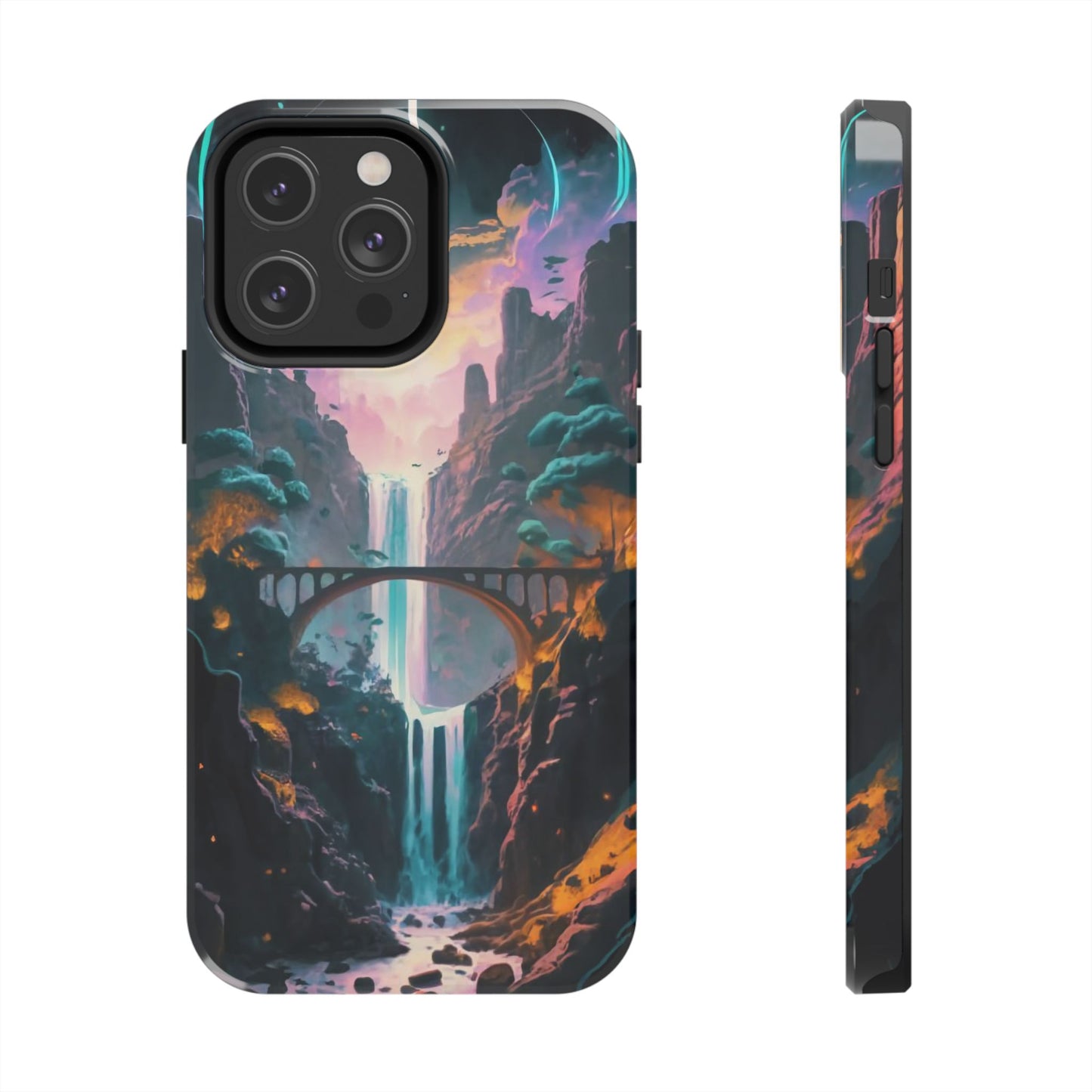 Midnight Cascade Blue Moon Tough Phone Case