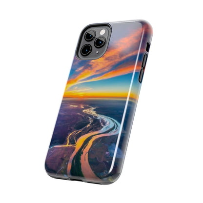 Celestial Sunset Earth View Tough Phone Case