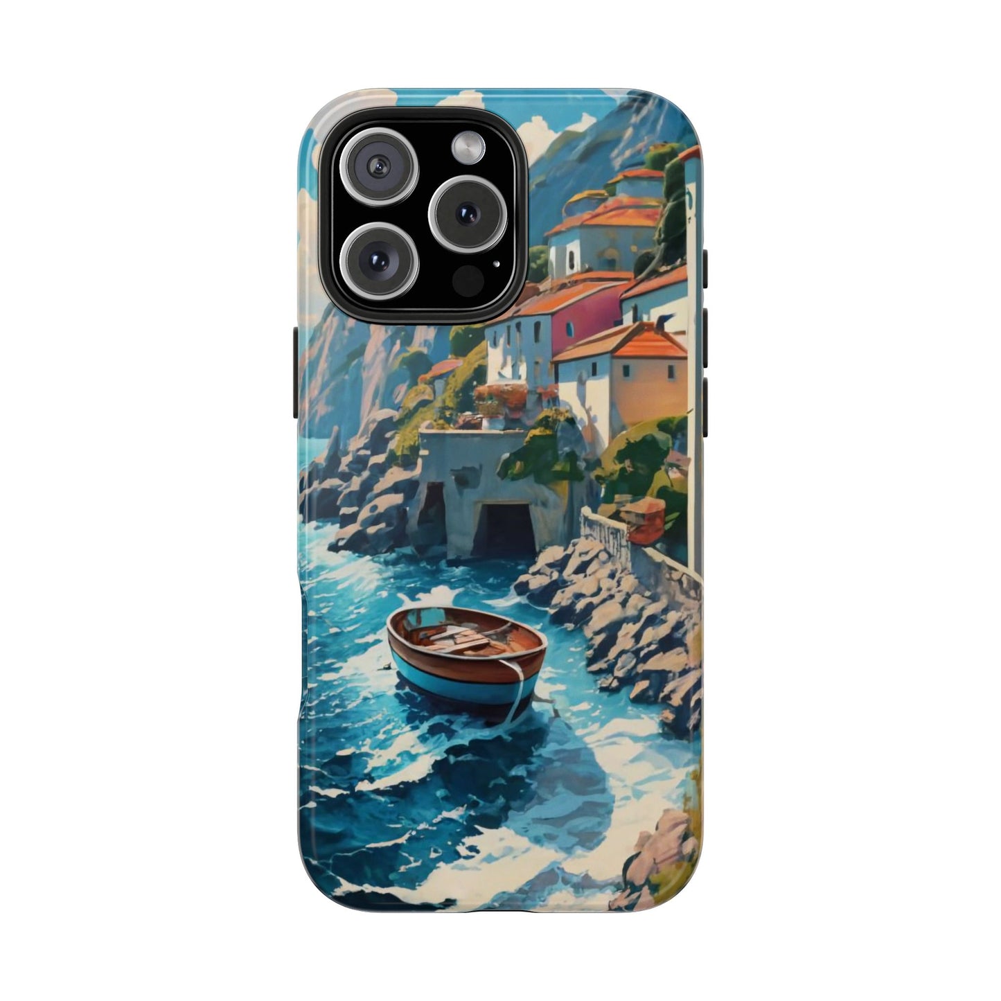 Coastal Dreamscape Boat Tough Phone Case