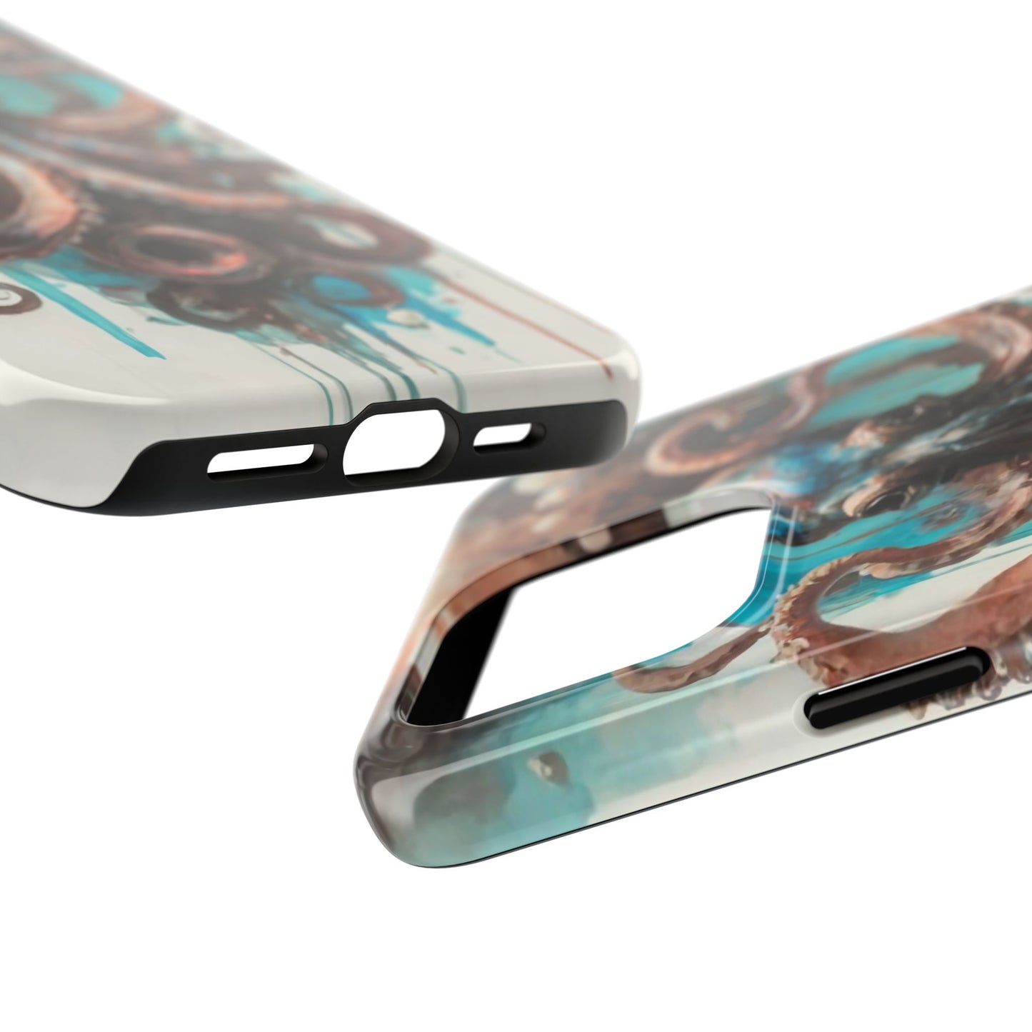 Serene Octopus Watercolor Tough Phone Case