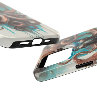 Serene Octopus Watercolor Tough Phone Case