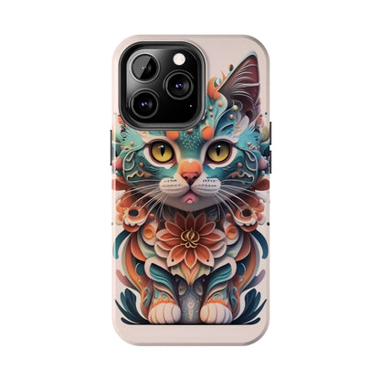 Floral Feline Armor Case