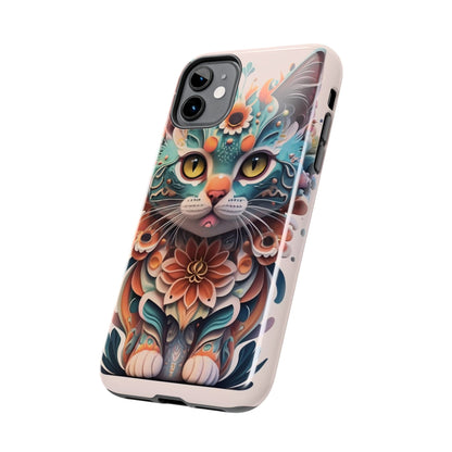 Floral Feline Armor Case