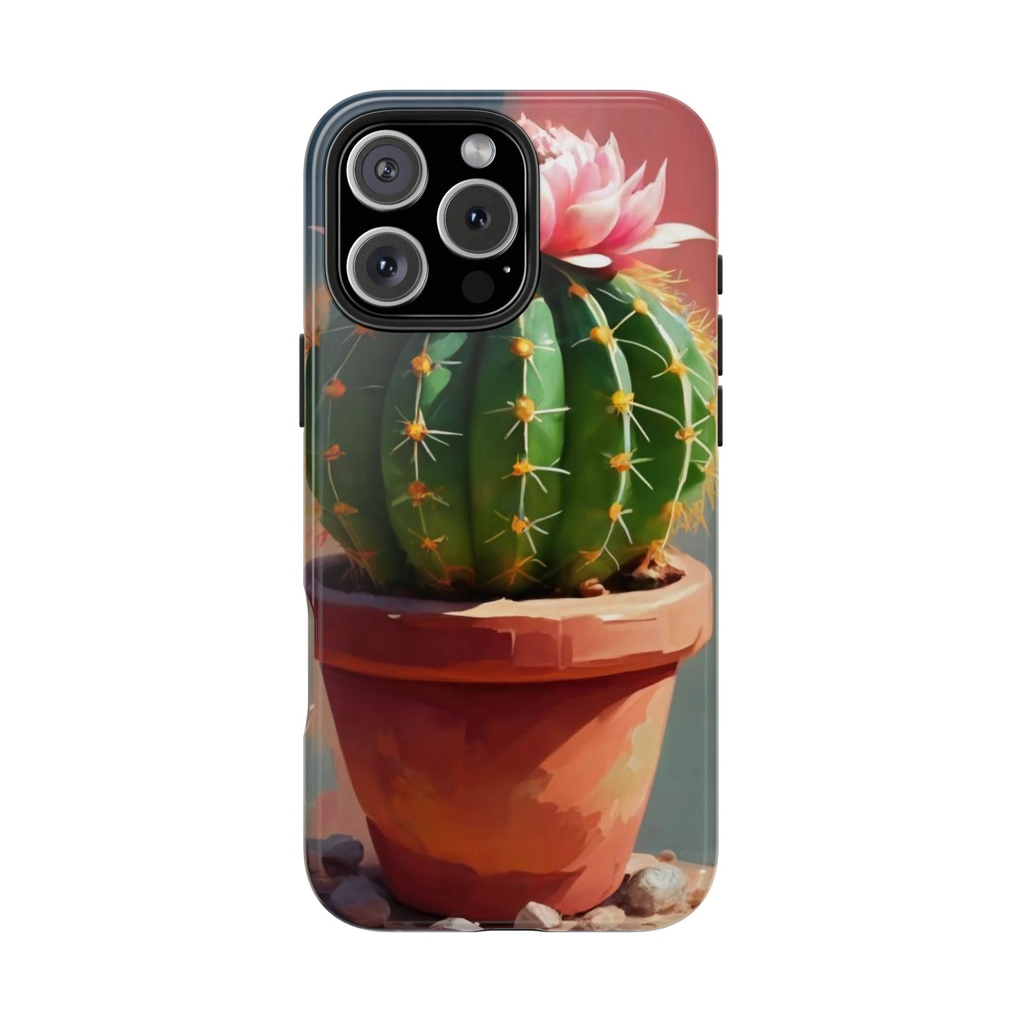 DesertBloom Terracotta Cactus Tough Phone Case