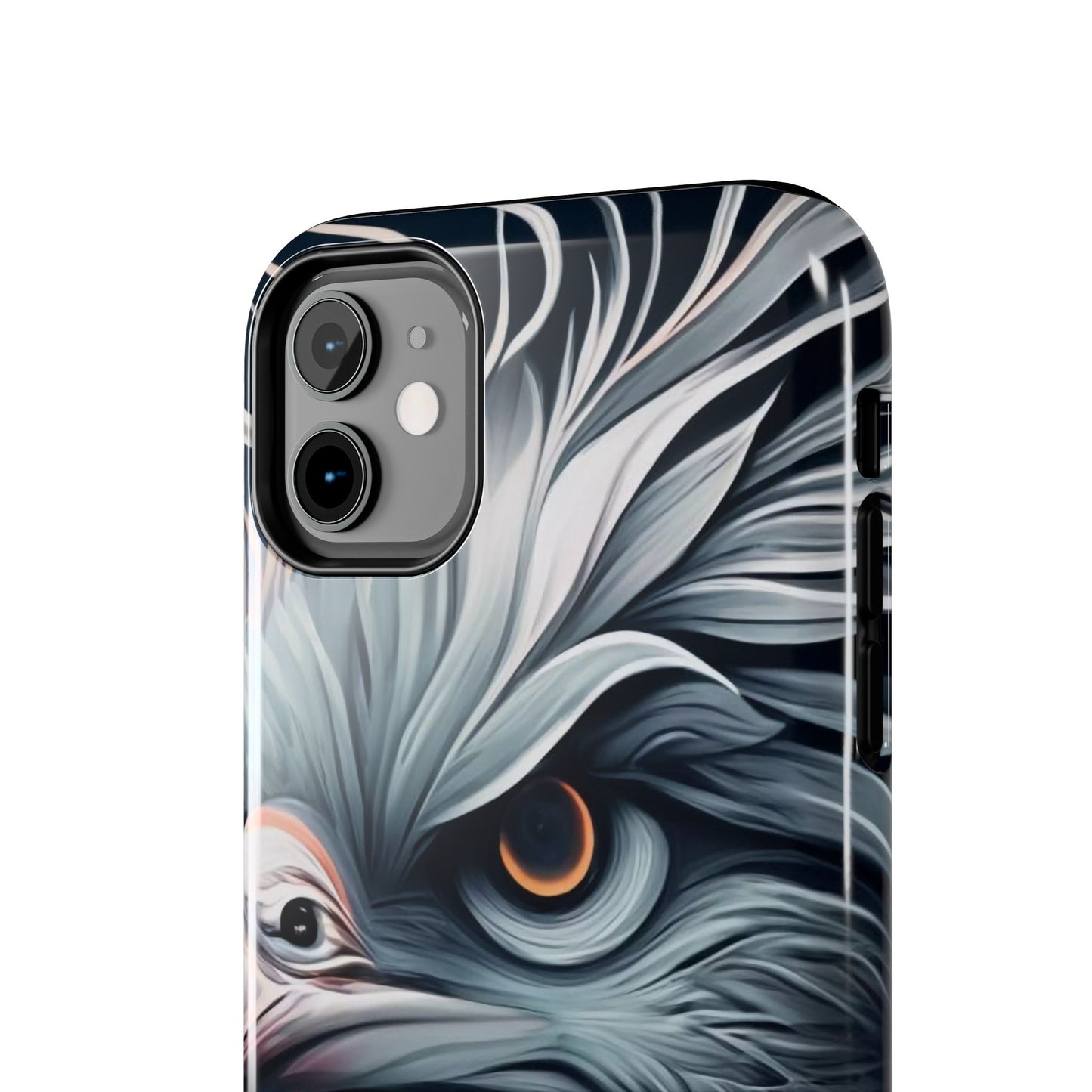 AviarySwirls Monochrome Bird Tough Phone Case