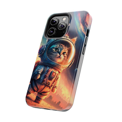 Cosmic Kitty Space Explorer Tough Phone Case