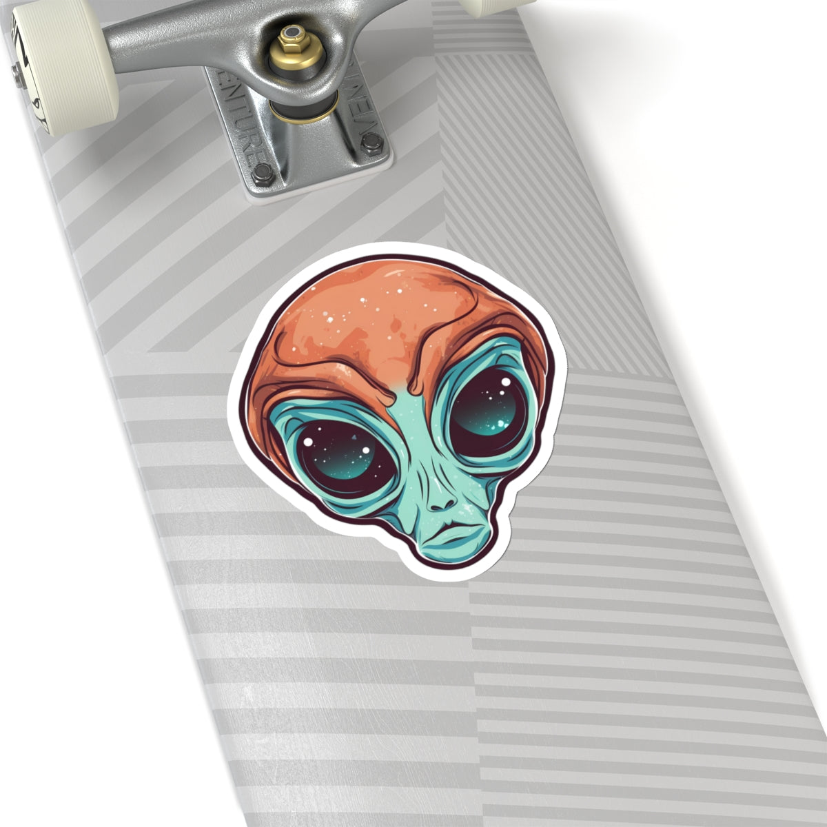 Cosmic Almond-Eyed Alien Vinyl Sticker