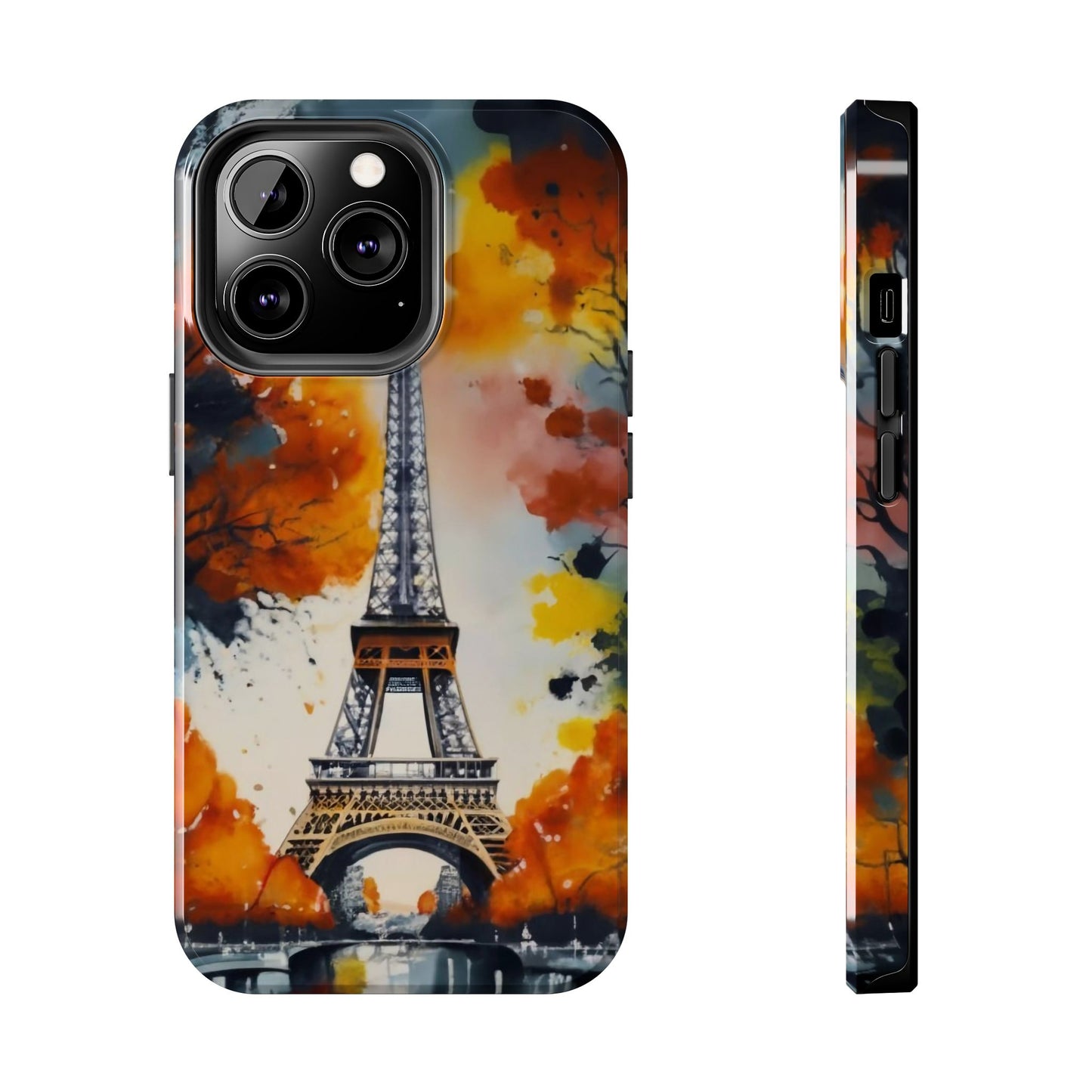 Watercolor Eiffel Twilight Defender Case