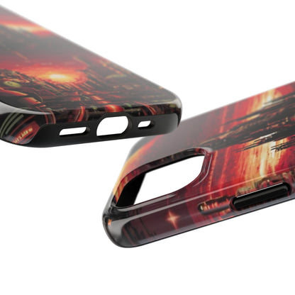 PixelVista Futuristic City Tough Phone Case