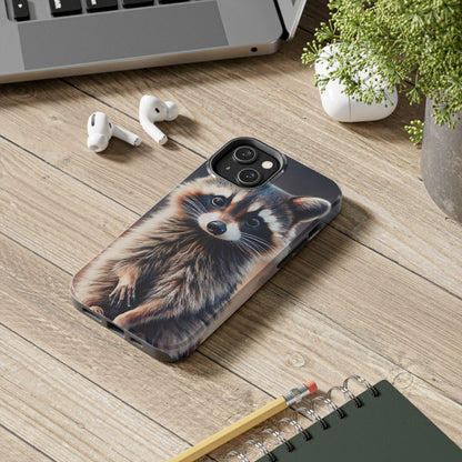 Abstract Raccoon Charm Tough Phone Case