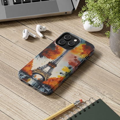 Watercolor Eiffel Twilight Defender Case