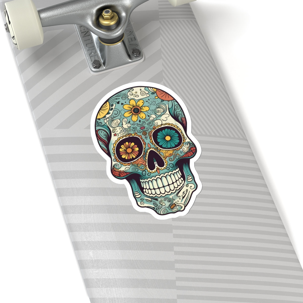 Colorful Sugar Skull Sticker