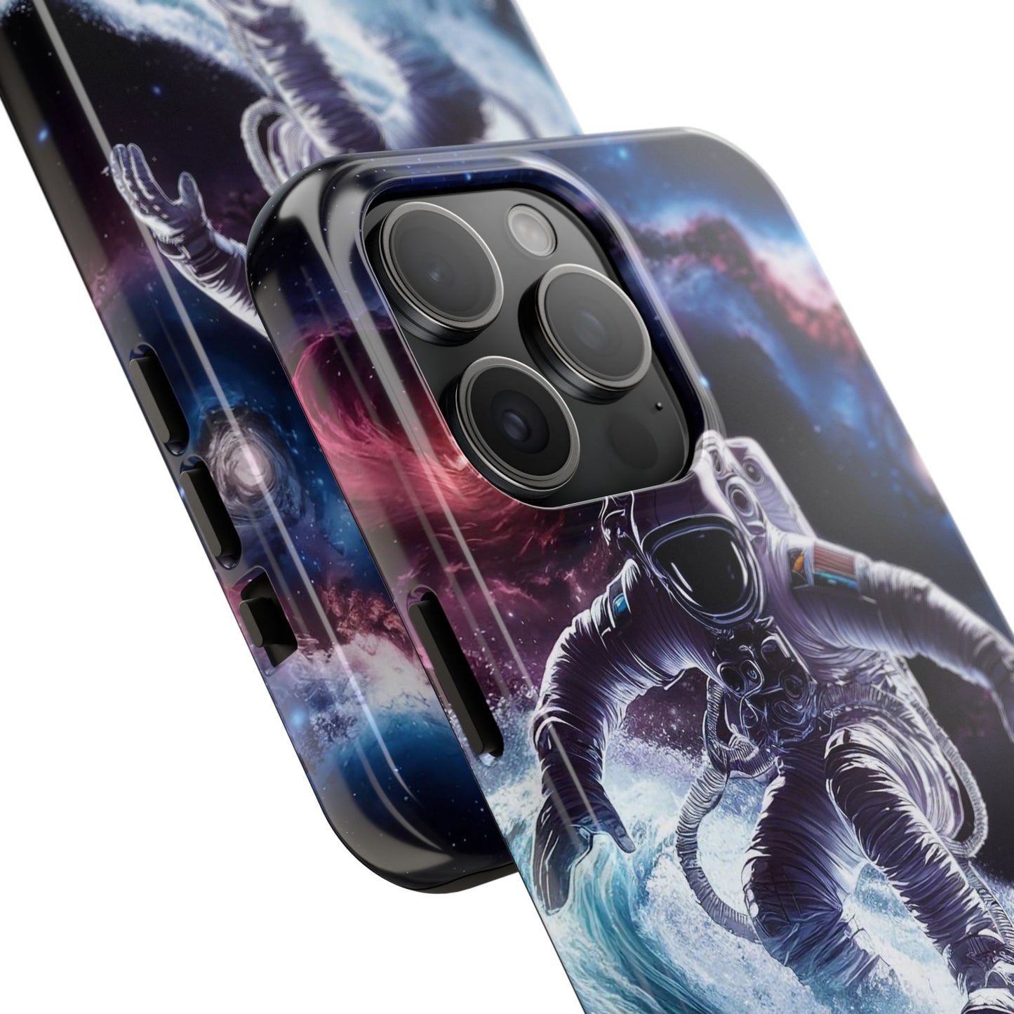 Galactic Wave Rider Astronaut Tough Phone Case