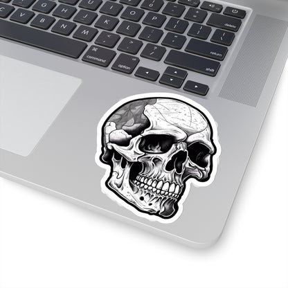 Monochrome Skull Sticker