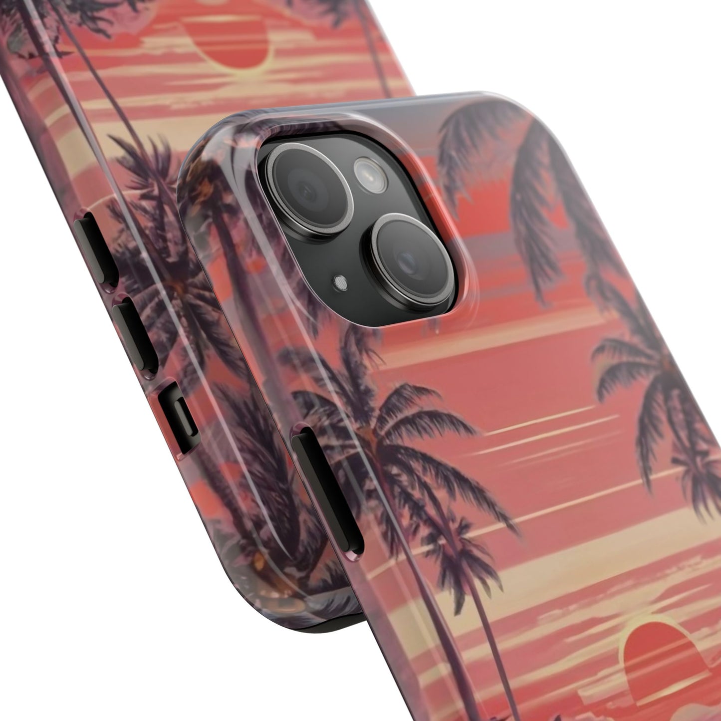 Sunset Serenity Palm Shore Tough Phone Case