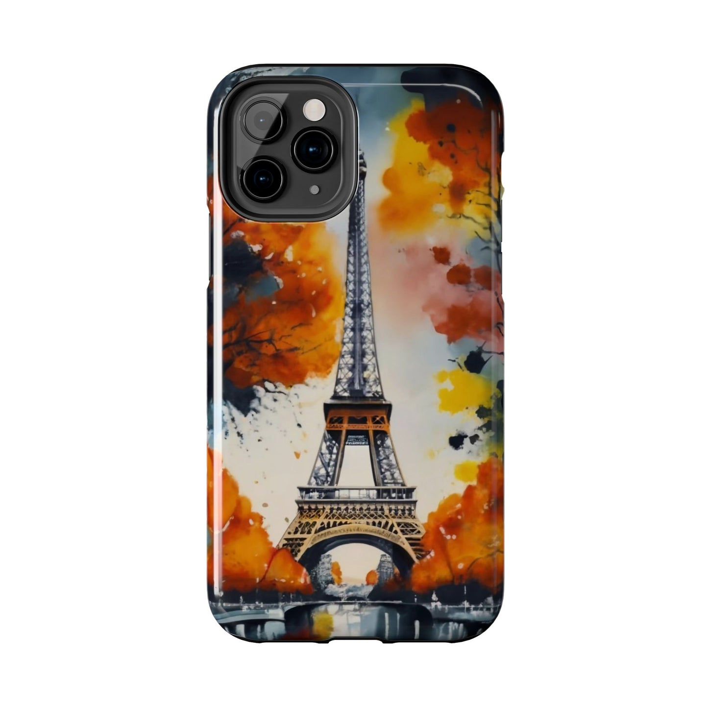 Watercolor Eiffel Twilight Defender Case