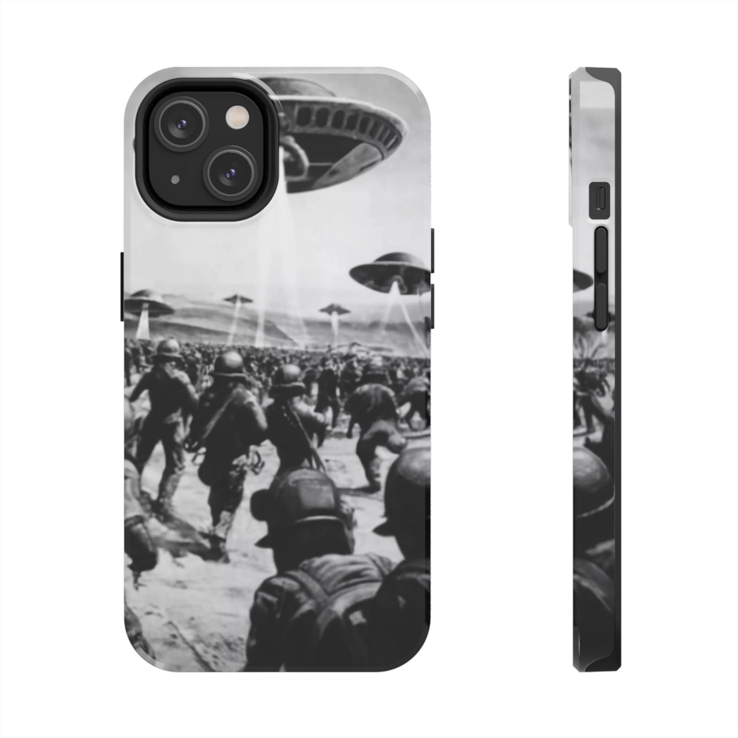 RetroWar UFO Encounter Tough Phone Case