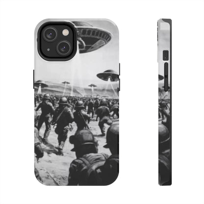 RetroWar UFO Encounter Tough Phone Case