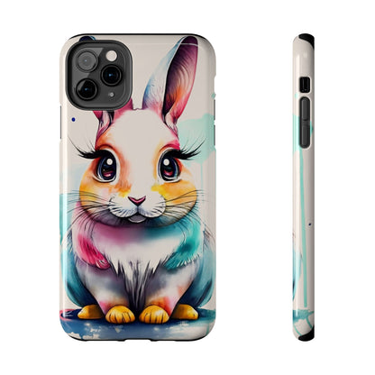 Minimalist Bunny Abstract Art Tough Phone Case