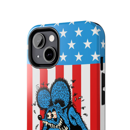 Red, White and Fink - Tough Phone Case