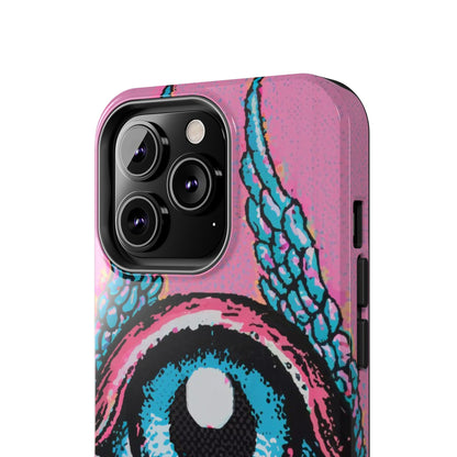 Halftone Horizon Eyeball iPhone Case