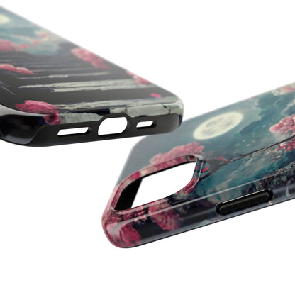 Mountain Path Cherry Blossoms Tough Phone Case