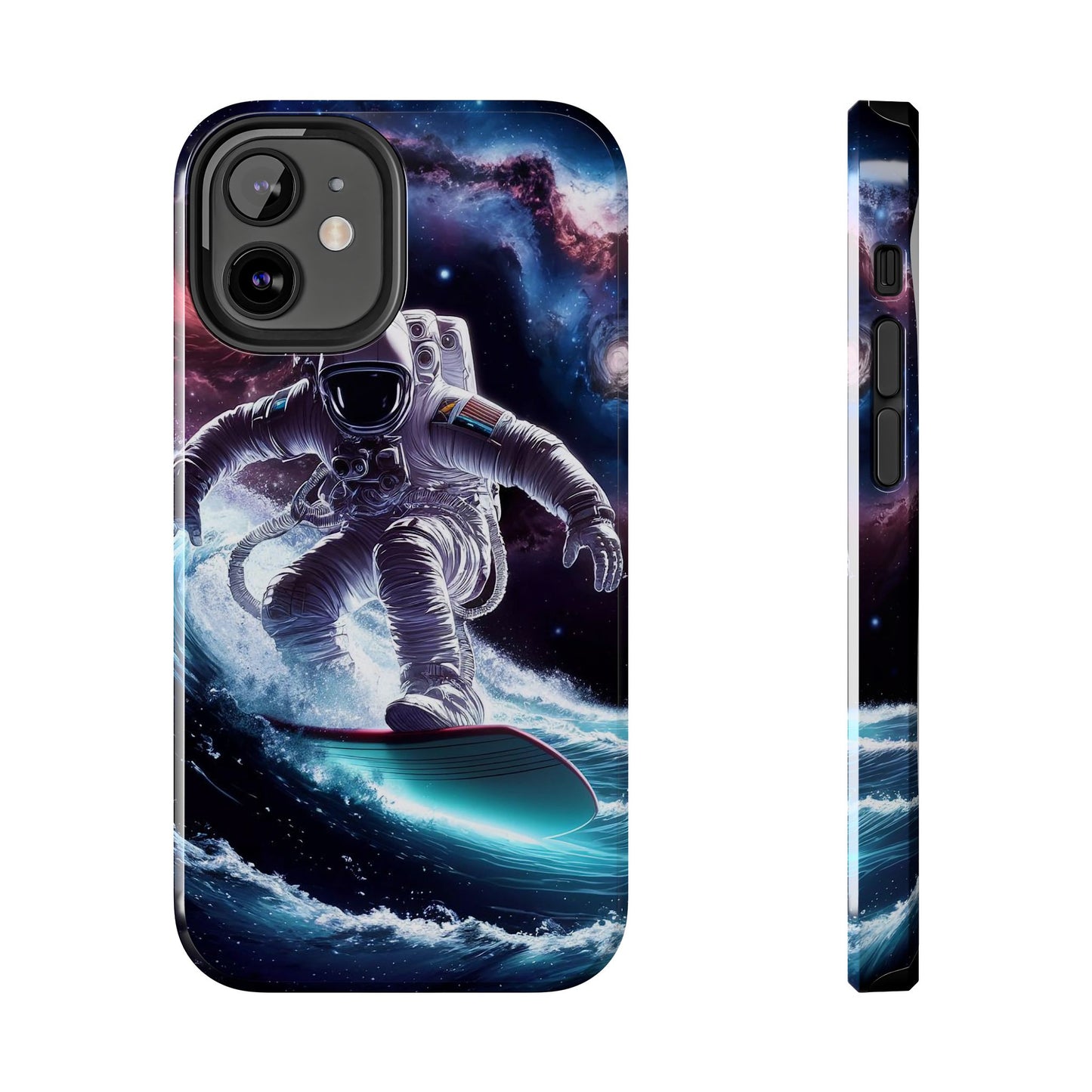 Galactic Wave Rider Astronaut Tough Phone Case