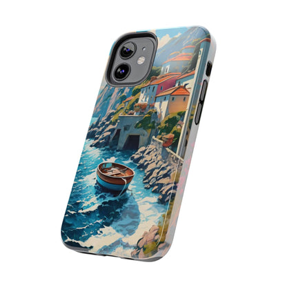 Coastal Dreamscape Boat Tough Phone Case