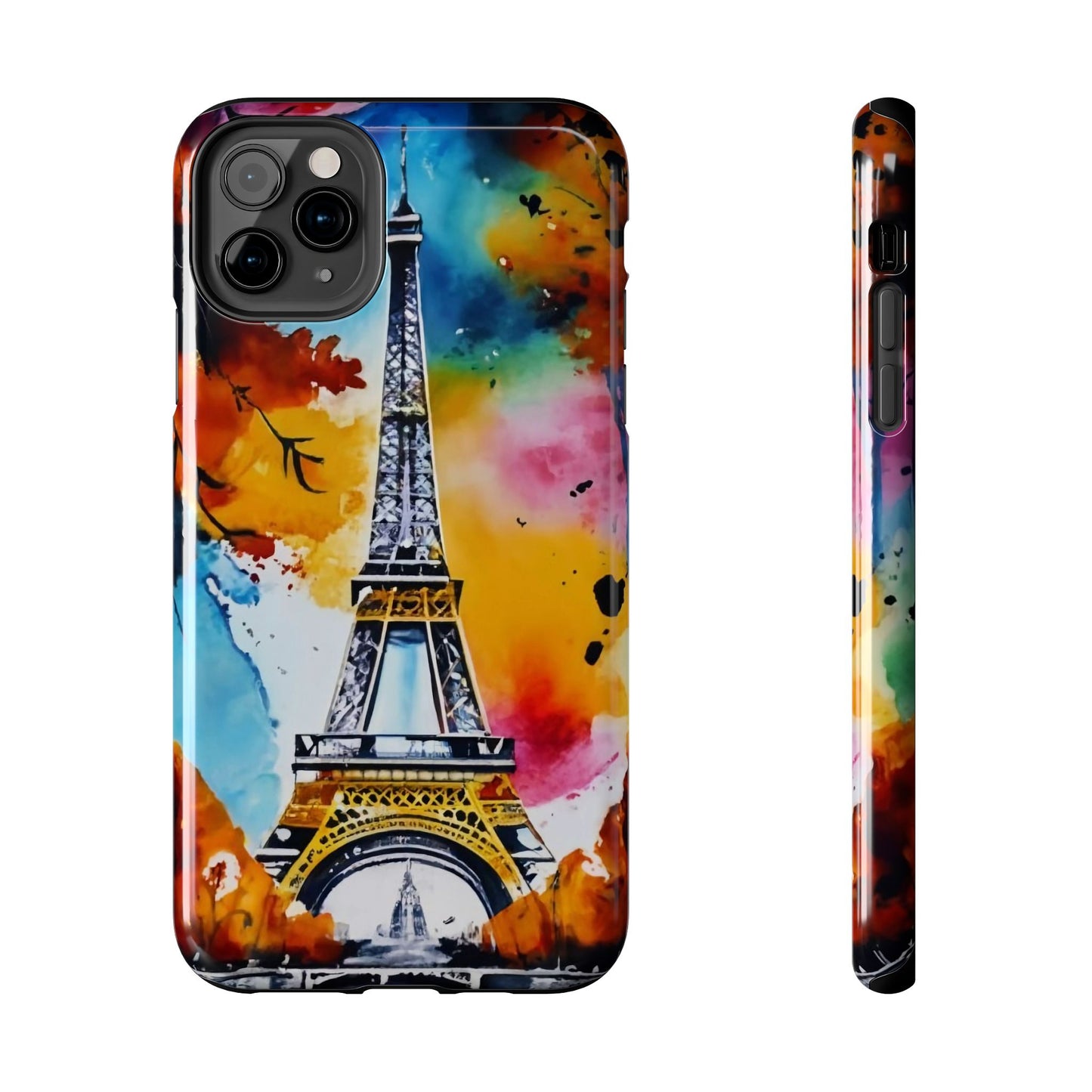 Vibrant Twilight Eiffel Defender Case