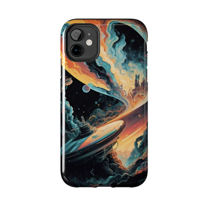 Retro Futuristic Space Odyssey Tough Phone Case