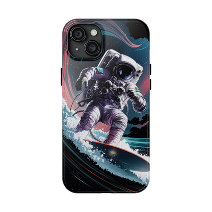 Cosmic Crest Astronaut Wave Rider Tough Phone Case