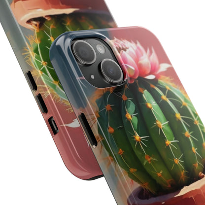 DesertBloom Terracotta Cactus Tough Phone Case