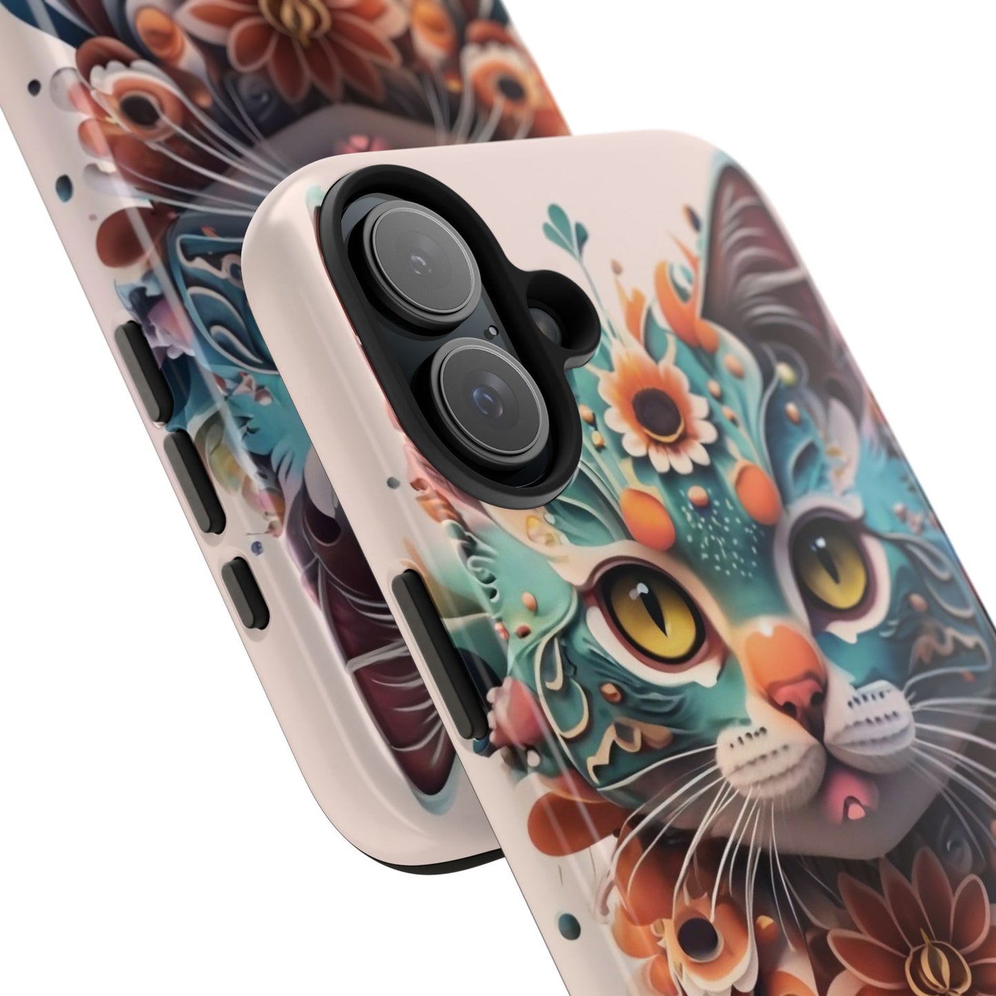 Floral Feline Armor Case