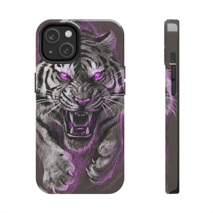 Enigmatic Hunter Tiger Sketch Tough Phone Case