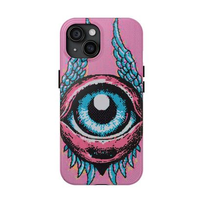 Halftone Horizon Eyeball iPhone Case