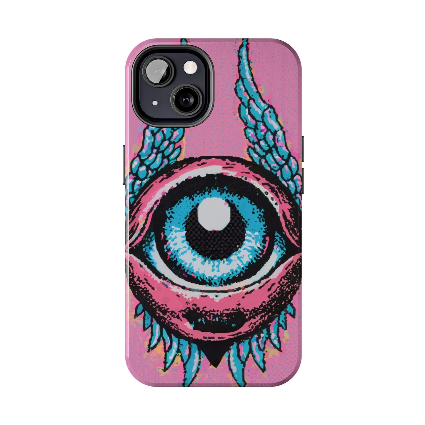 Halftone Horizon Eyeball iPhone Case